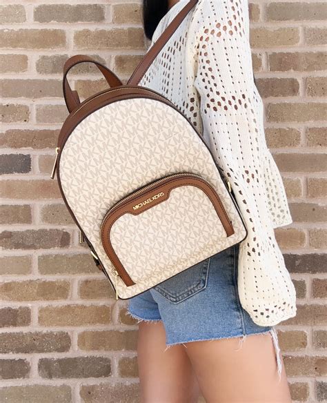 vanilla michael kors backpack